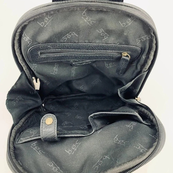 B.O.C. Born Concepts Mini Tassel Vegan Harness Pebbled Leather Storage Backpack - Picture 12 of 16